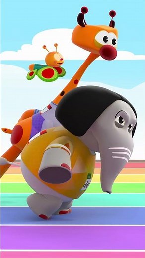 BabyTV's big race 100m run 🏅 Paris 2024 Olympics #shortskids