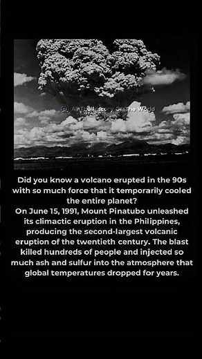 ​"Mount Pinatubo 1991: The story of a dormant mountain waking up and cooling the world"#history #usa