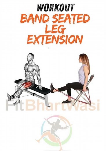 Band Seated Leg Extension FitBharatWasi App