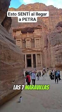 Esto SENTÍ al llegar a la ciudad PERDIDA de Petra: una de las 7 Maravillas #Petra #Jordania