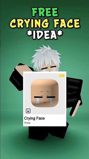 How To Get FREE Cute Crying Face in Roblox 😱