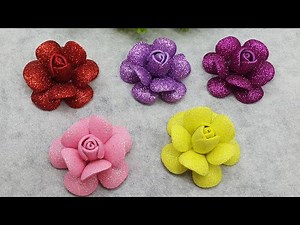 DIY EVA Foam Sheet Rose | Step-by-Step Flower Craft Tutorial