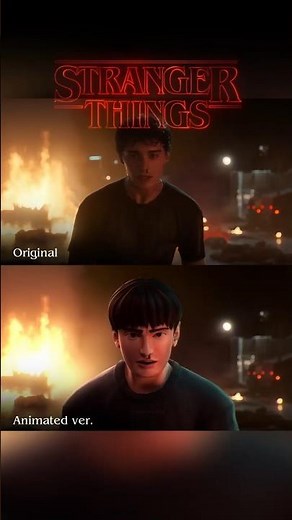 Stranger Things Comparison | Original VS Animated Version
