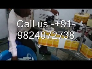 Double Side Flat bottle Sticker Labeling machine