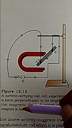 Force on a Current Carrying Conductor in a Magnetic Field (Class 10 - Physics - NCERT)