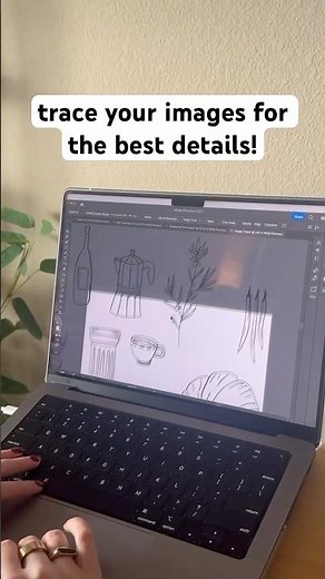 how to trace your images for the best details on adobe illustrator! #adobeillustrator #graphicdesign