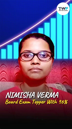Nimisha Verma Got 96% in Board Exam|Best Wishes to Nimisha Verma by Ravi Sir|Tuition Wala Foundation