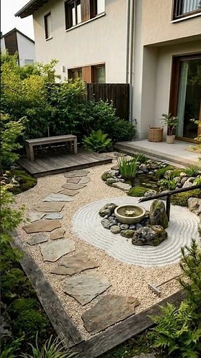 Garten DIY Nachhaltiger Mini Zen Garten aus Recycling Holz selber bauen