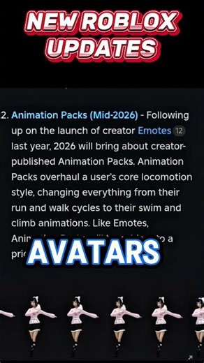 HUGE ROBLOX AVATAR UPDATE 😱😱