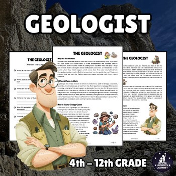 Geologist Reading Comprehension | Career Exploration Worksheet