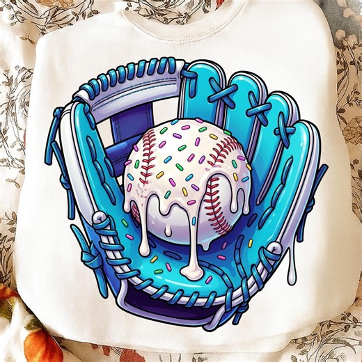 Patriotic Drip Baseball Glove PNG | Blue Ice Cream Drip Baseball Design | Trendy Game Day Baseball Graphic | Digital Download - Etsy