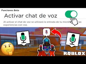 🎤 COMO PUDE ACTIVAR el CHAT DE VOZ y MICRÓFONO en TODOS los JUEGOS de ROBLOX