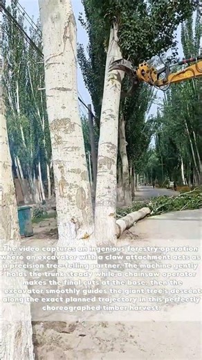 Timber Titans: Watch This Claw Machine & Lumberjack Duo Fell Trees With Surgical Precision!