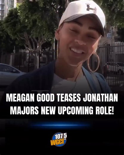 @meagangood gave us a lil update on her marriage anniversary and her husband #jonathanmajors new role! Listen live on the @iheartradio app! #iheart | WGCI 107.5 Radio