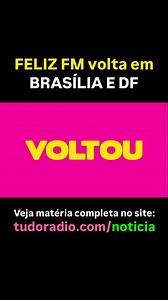 3.2K views · 139 reactions | NOTÍCIA DO SITE TUDO RÁDIO: “Feliz FM...