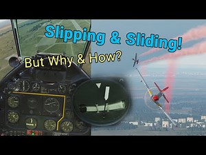 Slipping and Sliding Warbird Aircraft - How & Why - Ball & Cross coordination