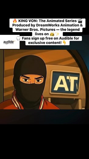 23K views · 1K reactions |  The legacy lives on! KING VON: The Animated Series  Produced by DreamWorks Animation x Warner Bros. Pictures — bringing a real legend to life ✨  Stream exclusive behind-the-scenes on Audible (free for fans!) #KingVon #AnimatedSeries #DreamWorks #WarnerBros #Audible #LegendNeverDies | Von’s excerpts | Facebook