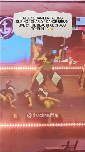 KATSEYE Daniela fall “ Gnarly “ Dance Break Live @ The Beautiful Chaos Tour Los Angeles, CA Night 1