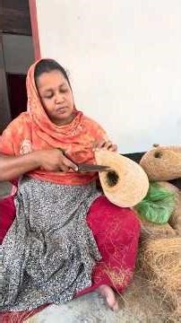 Incredible Village Craft! Bird Nest Made from Bamboo & Coconut