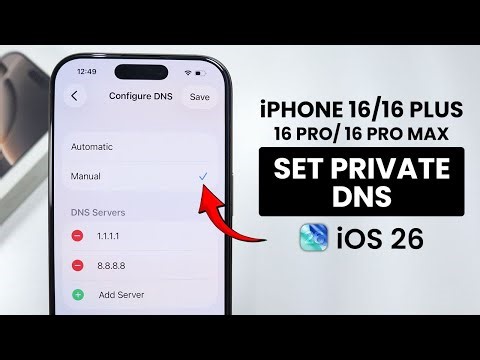 iOS 26 - iPhone 16 / Pro: How to Change DNS Server on iPhone - Private DNS