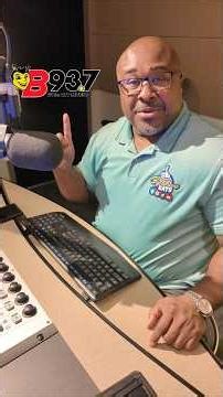 Behind-the-scenes doing my weekly restaurant recommendations on the radio!