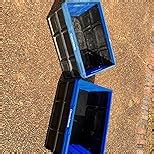 CleverMade Collapsible Storage Bins - Stone 3 Pack 62L - Stackable Containers Heavy Duty Capacity Folding Crates - Space-Saving for Home