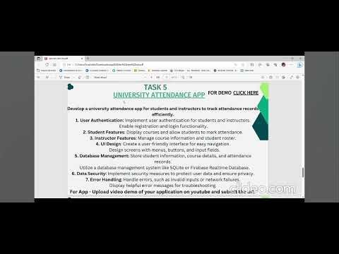 CodSoft university attendance app Task 5