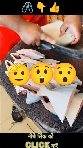 Pomfret Cutting with Sharp Knife 🐟 Amazing Fish Cutting Skill #shorts #fish #youtubeshorts