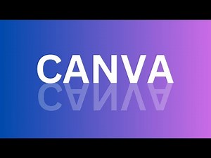 Simple reflection Text Effect in Canva tutorial