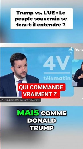 LE PEUPLE D’ABORD" : Tanguy recadre France 2 ! ⚖️📺