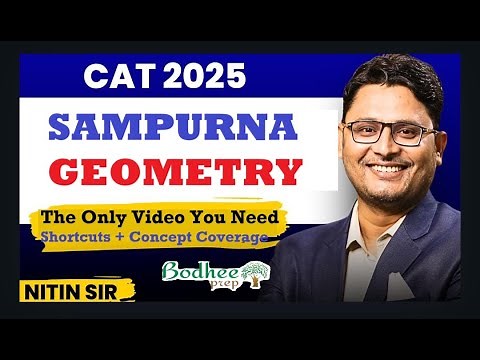 CAT Geometry I Most Important 200+ Geometry Questions for CAT 2025 I Bodhee prep