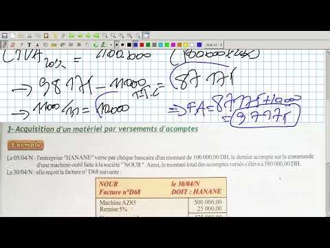 Comptabilité Approfondie Vidéo N 7 : Applications