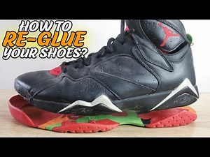 Easiest way how to RE-GLUE Jordan Shoes using BARGE CEMENT