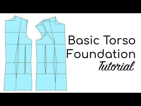 BASIC TORSO FOUNDATION PATTERN DRAFTING | IMPERIAL SYSTEM | LA MODÉLISTE | *new*