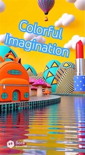 Colorful Imagination #aivideo #sora2 #openai #aifilm #aiart #aishorts #grok #grokai #youtubeshorts