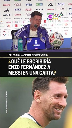 ENZO FERNÁNDEZ REVEALED WHAT HE WOULD WRITE TO MESSI IN A NEW LETTER! #Shorts