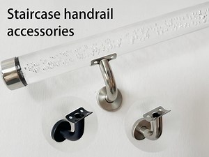 Stainless Steel Hollow Round Tube Wall Bracket, Thickening Against the Wall Handrail Bracket, Stair Guardrail Accessories. - Etsy UK