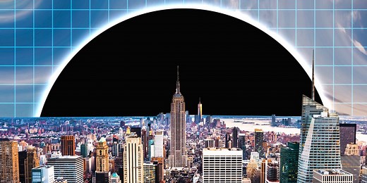 This animation shows just how big supermassive black holes can get