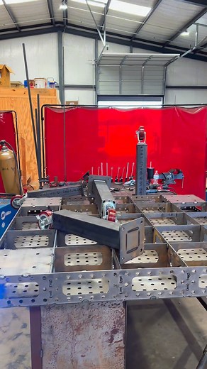 We were in need of a new fab fixture table so we reached out to our friends @chiassonsmoke. Got one of their laser cut fixture tables. I see more of these in our future. | Taylor Made Custom Fabrication