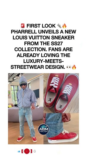 Pharrell Debuts Louis Vuitton SS27 "Combi" Sneaker 🔥👟 #pharrell #louisvuitton #sneaker