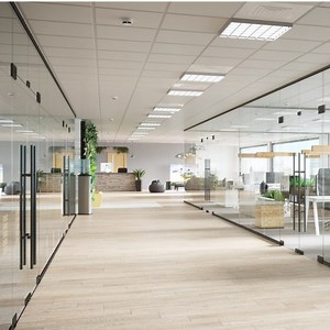 [Hot Item] Office Double Glazed Frameless Glass Wall Partition Systems