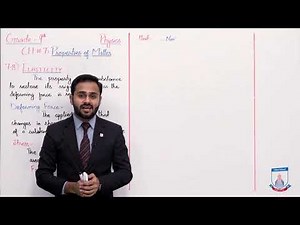 Class 9 - Physics - Chapter 7 - Lecture 8 - 7.8 Elasticity - Allied Schools