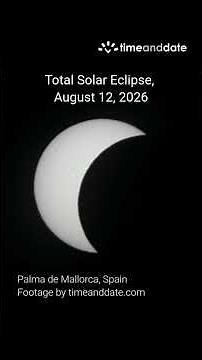 Total Solar Eclipse Timelapse, August 12, 2026