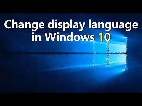 Change display language in Windows 10