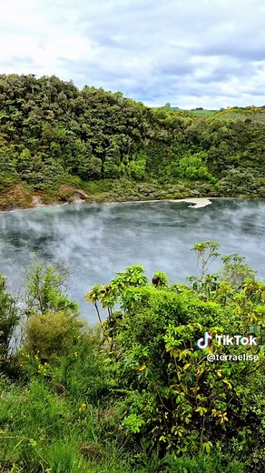 Frying Pan Lake, Waimangu Volcanic Valley, New Zealand, was pretty neat! We live on a magical planet - so full of life and change. #geothermal #waimanguvolcanicvalley #newzealand #thegreatoutdoors #landscape