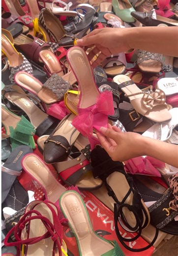 Lalukhet Sunday Bazar fancy heels Rs250 - used local heels