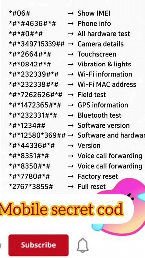 All the secret codes of an Android mobile📱#smartphone #mobile #cod #tech #android