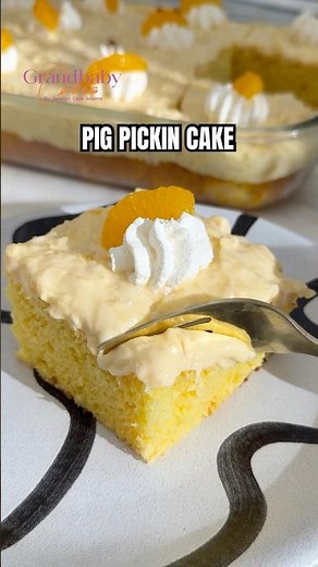Them church ladies knew what they was doing. Pig Pickin Cake made with a box mix, Cool Whip and all