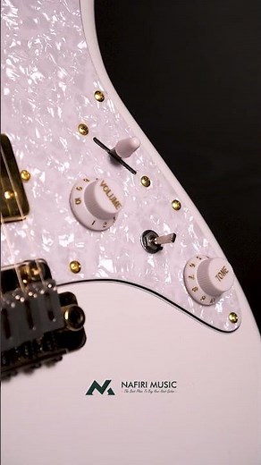 Soloking MS 1 Classic Olympic White with Gold HW and Roasted Flame Maple Neck Nafiri Special Run