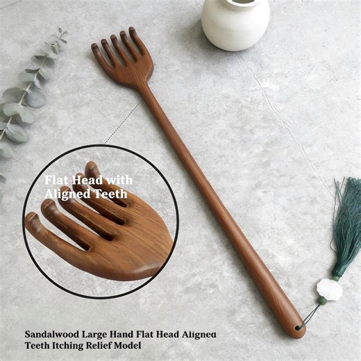 Handcrafted Wooden Back Scratcher With Tassel, Vintage Zen Style Body Massager, Long Handle Self Care Gift for Men Dad & Grandparents - Etsy